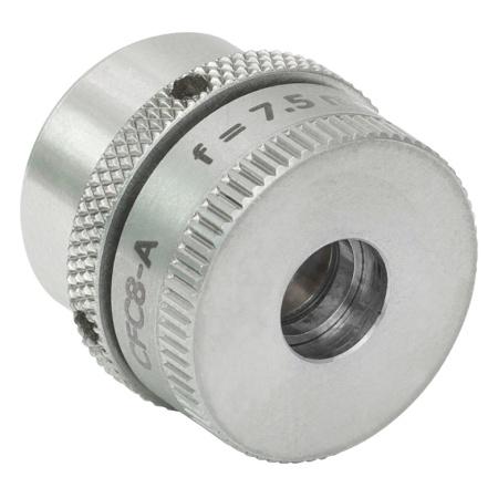 CFC8-A - Оптоволоконный коллиматор для разъемов FC/PC, с возможностью регуляции положения линзы, f = 7.5 мм, просветляющее покрытие: 350-700 нм, Thorlabs