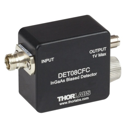 DET08CFC - InGaAs фотодетектор с FC/PC разъемом, ширина полосы пропускания: 5 ГГц, рабочий спектральный диапазон: 800 - 1700 нм, крепления: 8-32, Thorlabs DET08CFC - InGaAs фотодетектор с FC/PC разъемом, ширина полосы пропускания: 5 ГГц, рабочий спектральный диапазон: 800 - 1700 нм, крепления: 8-32, Thorlabs