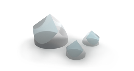 Ретрорефлектор, материал: UVFS, диаметр: ⌀25,4 мм, высота: 17,5 мм, Optogama