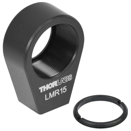LMR15 - Держатель для линз Ø15 мм со стопорным кольцом, крепление: 8-32, Thorlabs