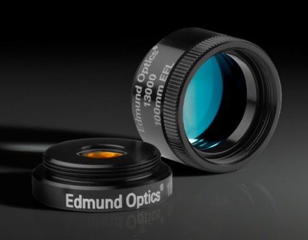 Плоско-выпуклые линзы с покрытием из MgF2 в оправе