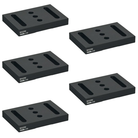 BA2/M-P5 - Основания для крепления, 50 мм x 75 мм x 10 мм, 5 шт., Thorlabs BA2/M-P5 - Основания для крепления, 50 мм x 75 мм x 10 мм, 5 шт., Thorlabs