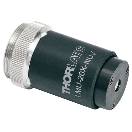 LMU-20X-NUV - Фокусирующий объектив MicroSpot, 20X, просветляющее покрытие: 325 - 500 нм, NA=0.40, Thorlabs LMU-20X-NUV - Фокусирующий объектив MicroSpot, 20X, просветляющее покрытие: 325 - 500 нм, NA=0.40, Thorlabs