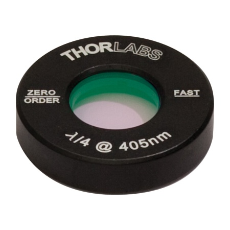 WPQ05M-405 - Четвертьволновая пластинка нулевого порядка, Ø1/2", оправа: Ø1", рабочая длина волны: 405 нм, Thorlabs WPQ05M-405 - Четвертьволновая пластинка нулевого порядка, Ø1/2", оправа: Ø1", рабочая длина волны: 405 нм, Thorlabs