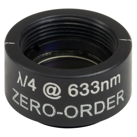 WPQSM05-633 - Четвертьволновая пластинка нулевого порядка, Ø1/2", оправа с резьбой SM05, рабочая длина волны: 633 нм, Thorlabs WPQSM05-633 - Четвертьволновая пластинка нулевого порядка, Ø1/2", оправа с резьбой SM05, рабочая длина волны: 633 нм, Thorlabs