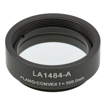 LA1484-A-ML - Плоско-выпуклая линза, Ø1", N-BK7, оправа с резьбой SM1, f = 300.0 мм, просветляющее покрытие: 350-700 нм, Thorlabs LA1484-A-ML - Плоско-выпуклая линза, Ø1", N-BK7, оправа с резьбой SM1, f = 300.0 мм, просветляющее покрытие: 350-700 нм, Thorlabs