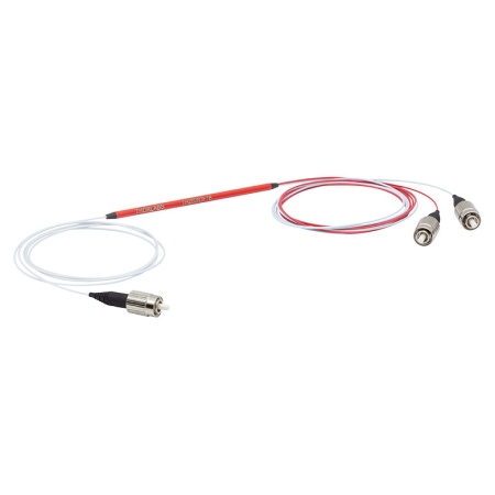 TH200R3F1B - Оптоволоконный разветвитель 1x2, многомодовые волокна, низкая концентрация OH, сердцевина: Ø200 мкм, 0.50 NA, деление сигнала: 75:25, FC/PC разъемы, Thorlabs