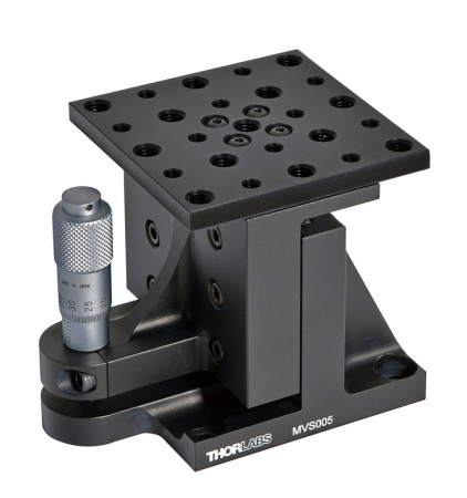 MVS005 - Вертикальный транслятор, смещение: 1/2", крепления: 8-32, 1/4"-20, Thorlabs MVS005 - Вертикальный транслятор, смещение: 1/2", крепления: 8-32, 1/4"-20, Thorlabs