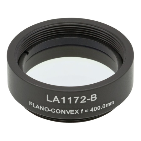 LA1172-B-ML - Плоско-выпуклая линза, Ø1", N-BK7, оправа с резьбой SM1, f = 400.0 мм, просветляющее покрытие: 650-1050 нм, Thorlabs LA1172-B-ML - Плоско-выпуклая линза, Ø1", N-BK7, оправа с резьбой SM1, f = 400.0 мм, просветляющее покрытие: 650-1050 нм, Thorlabs