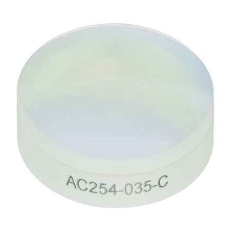 AC254-035-C - Ахроматический дублет, фокусное расстояние: 35.0 мм, Ø1", просветляющее покрытие: 1050 - 1700 нм, Thorlabs