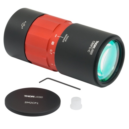 C80FC-C - Оптоволоконный коллиматор для пучков большого диаметра, фокусное расстояние: 80 мм, разъем: FC/PC, просветляющее покрытие: 1050 - 1650 нм, Thorlabs