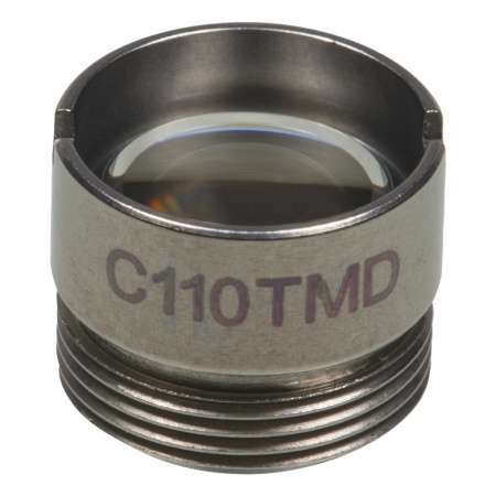 C110TMD - Асферическая линза в оправе, фокусное расстояние: 6.2 мм, числовая апертура: 0,4, рабочее расстояние: 1.6 мм, без покрытия, Thorlabs C110TMD - Асферическая линза в оправе, фокусное расстояние: 6.2 мм, числовая апертура: 0,4, рабочее расстояние: 1.6 мм, без покрытия, Thorlabs