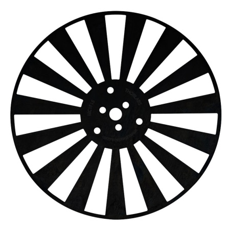 MC1F15 - Секционированный диск для оптического механического модулятора (обтюратора), число ячеек: 15, частота модуляции: 30 - 1,500 Гц, Thorlabs