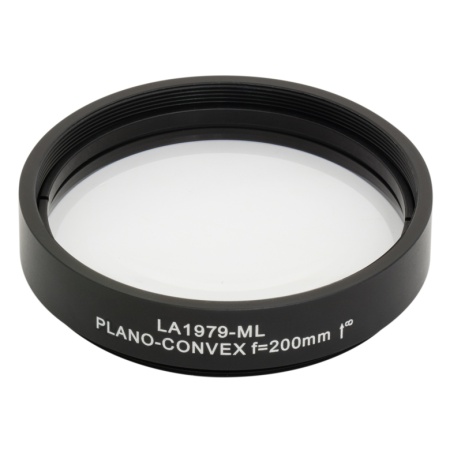 LA1979-ML - Плоско-выпуклая линза, Ø2", N-BK7, оправа с резьбой SM2, f = 200.0 мм, без покрытия, Thorlabs