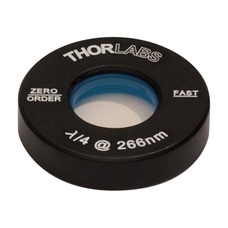 WPQ05M-266 - Четвертьволновая пластинка нулевого порядка, Ø1/2", оправа: Ø1", рабочая длина волны: 266 нм, Thorlabs WPQ05M-266 - Четвертьволновая пластинка нулевого порядка, Ø1/2", оправа: Ø1", рабочая длина волны: 266 нм, Thorlabs