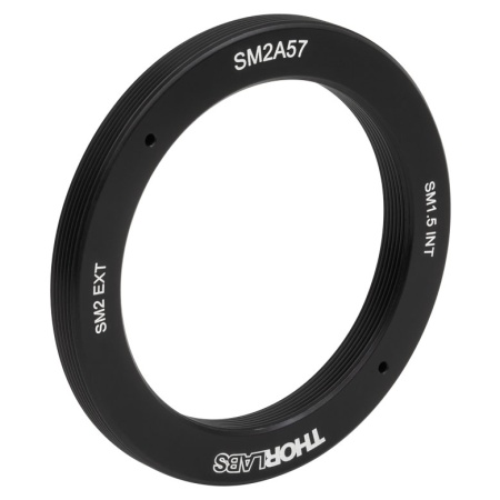SM2A57 - Переходник с внешней резьбой SM2 и внутренней резьбой SM1.5, Thorlabs SM2A57 - Переходник с внешней резьбой SM2 и внутренней резьбой SM1.5, Thorlabs