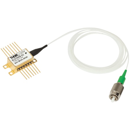 SLD1550S-A2 - Суперлюминесцентный диод, мощность: 2 мВт, длина волны излучения: 1550 нм, FWHM: 90 нм, одномодовое оптоволокно, FC/APC разъем, корпус: Butterfly, Thorlabs