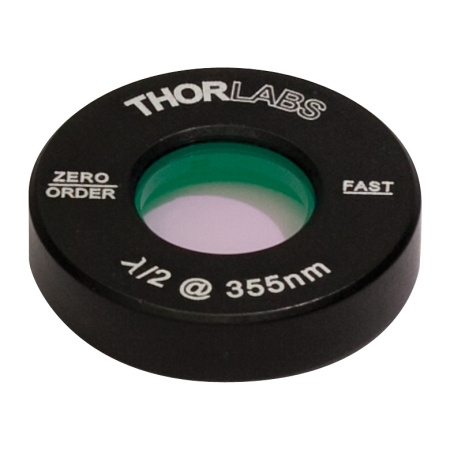WPH05M-355 - Полуволновая пластинка нулевого порядка, Ø1/2", оправа: Ø1", рабочая длина волны: 355 нм, Thorlabs