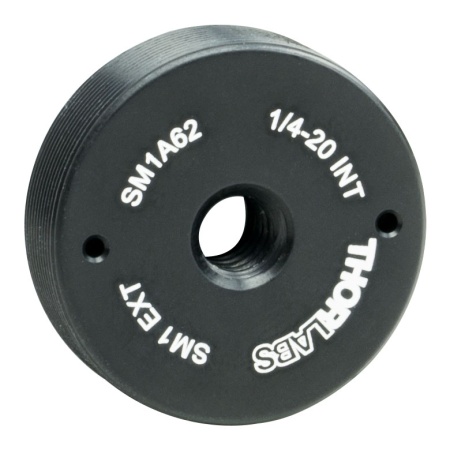 SM1A62 - Адаптер с внешней резьбой SM1, внутренняя резьба: 1/4"-20, толщина: 0.33", Thorlabs SM1A62 - Адаптер с внешней резьбой SM1, внутренняя резьба: 1/4"-20, толщина: 0.33", Thorlabs