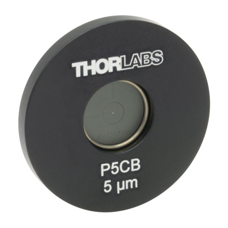 P5CB - Точечная диафрагма в оправе Ø1", диаметр отверстия: 5 ± 1 мкм, материал: позолоченная медь, Thorlabs P5CB - Точечная диафрагма в оправе Ø1", диаметр отверстия: 5 ± 1 мкм, материал: позолоченная медь, Thorlabs