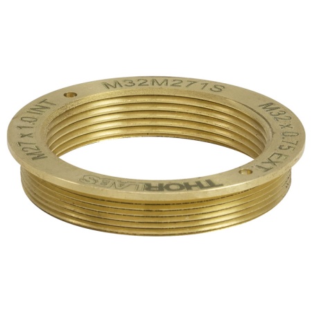 M32M271S - Адаптер для крепления объективов микроскопа, внешняя резьба: M32 x 0.75, внутренняя резьба: M27 x 1.0, Thorlabs M32M271S - Адаптер для крепления объективов микроскопа, внешняя резьба: M32 x 0.75, внутренняя резьба: M27 x 1.0, Thorlabs