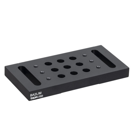 BA2L/M - Основание с резьбовыми отверстиями, 50 мм x 100 мм x 9.5 мм, метрический стандарт, Thorlabs