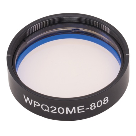 WPQ20ME-808 - Четвертьволновая пластинка из ЖК полимера в оправе, Ø2", рабочая длина волны: 808 нм, резьба: SM2, Thorlabs