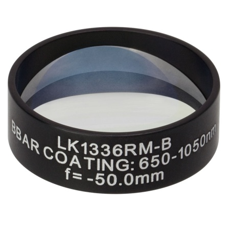 LK1336RM-B - N-BK7 плоско-вогнутая цилиндрическая круглая линза в оправе, фокусное расстояние: -50 мм, Ø1", просветляющее покрытие: 650 - 1050 нм, Thorlabs LK1336RM-B - N-BK7 плоско-вогнутая цилиндрическая круглая линза в оправе, фокусное расстояние: -50 мм, Ø1", просветляющее покрытие: 650 - 1050 нм, Thorlabs