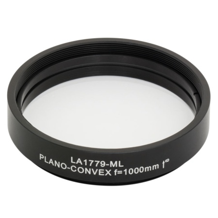 LA1779-ML - Плоско-выпуклая линза, Ø2", N-BK7, оправа с резьбой SM2, f = 1000.0 мм, без покрытия, Thorlabs LA1779-ML - Плоско-выпуклая линза, Ø2", N-BK7, оправа с резьбой SM2, f = 1000.0 мм, без покрытия, Thorlabs