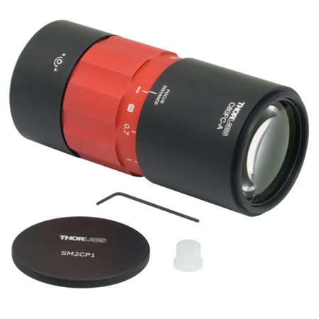 C80FC-A - Оптоволоконный коллиматор для пучков большого диаметра, фокусное расстояние: 80 мм, разъем: FC/PC, просветляющее покрытие: 400 - 650 нм, Thorlabs