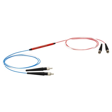 TH400R2S2B - Многомодовый волоконно-оптический разветвитель 2x2, низкий уровень OH, сердцевина: Ø400 мкм, числовая апертура 0,5, разделение 90:10,адаптер: SMA905, Thorlabs