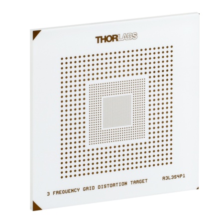 R3L3S4P1-O - Таблица для измерения искажений, 3" x 3", шаг сетки: от 500 до 2000 мкм, материал: опаловое стекло, Thorlabs