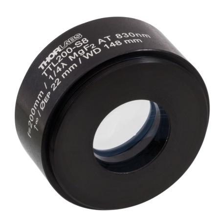 TTL200-S8 - Тубусная линза, фокус: 200 мм, покрытие: MgF2, внешняя резьба: SM2, Thorlabs TTL200-S8 - Тубусная линза, фокус: 200 мм, покрытие: MgF2, внешняя резьба: SM2, Thorlabs