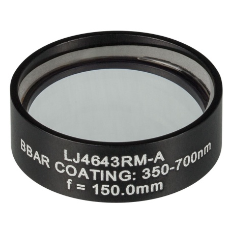 LJ4643RM-A - Плоско-выпуклая цилиндрическая круглая линза из кварцевого стекла, фокусное расстояние: 150 мм, Ø1", просветляющее покрытие: 350-700 нм, Thorlabs LJ4643RM-A - Плоско-выпуклая цилиндрическая круглая линза из кварцевого стекла, фокусное расстояние: 150 мм, Ø1", просветляющее покрытие: 350-700 нм, Thorlabs