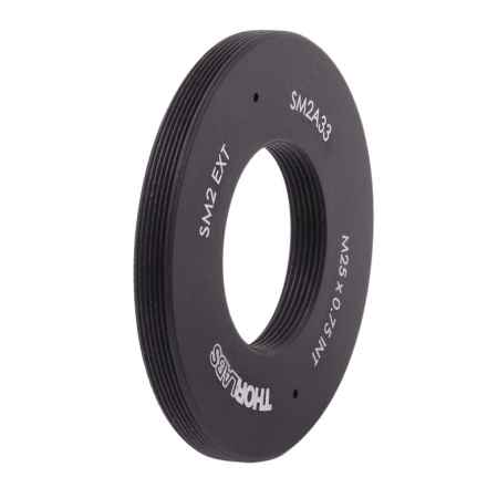 SM2A33 - Переходник с внешней резьбой SM2 и внутренней резьбой M25 x 0.75, Thorlabs SM2A33 - Переходник с внешней резьбой SM2 и внутренней резьбой M25 x 0.75, Thorlabs