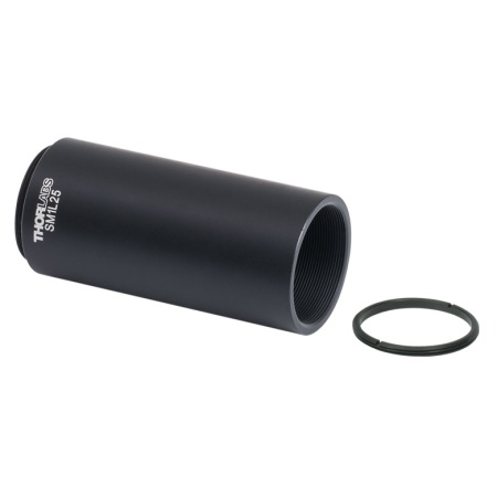 SM1L25 - Тубус для крепления линз SM1, глубина резьбы: 2.50", в комплект поставки входит одно стопорное кольцо, Thorlabs SM1L25 - Тубус для крепления линз SM1, глубина резьбы: 2.50", в комплект поставки входит одно стопорное кольцо, Thorlabs