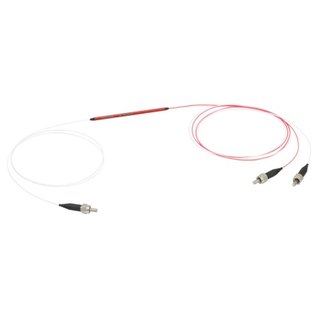 TM105R3S1B - Оптоволоконный разветвитель 1x2, многомодовые волокна, низкая концентрация OH, сердцевина: Ø105 мкм, 0.22 NA, деление сигнала: 75:25, рабочий диапазон: 400 - 2200 нм, SMA905 разъемы, Thorlabs