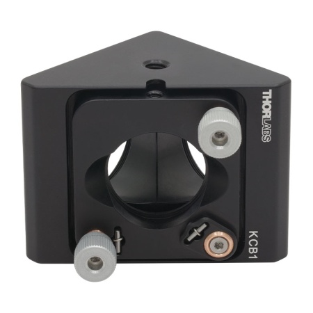 KCB1 - Угловой кинематический держатель зеркал с отверстиями для стержней с резьбой, для каркасных систем: 30 мм, 2 порта с резьбой: SM1, крепления: 8-32 и 1/4"-20, Thorlabs KCB1 - Угловой кинематический держатель зеркал с отверстиями для стержней с резьбой, для каркасных систем: 30 мм, 2 порта с резьбой: SM1, крепления: 8-32 и 1/4"-20, Thorlabs