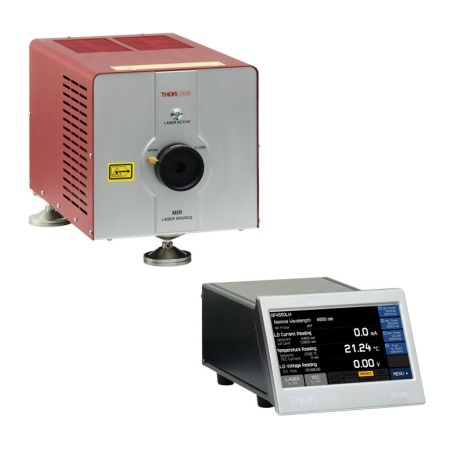 MLQF4550 - Квантово-каскадные лазеры с резонатором Фабри-Перо, центральная длина волны: 4.55 мкм, мощность: 250 мВт (Мин.), Thorlabs