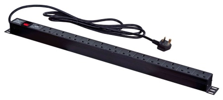 HDPS12-UK - Удлинитель с защитой от скачков напряжения, 12 розеток для вилок Британского стандарта, Thorlabs