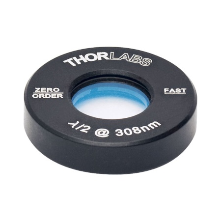 WPH05M-308 - Полуволновая пластинка нулевого порядка, Ø1/2", оправа: Ø1", рабочая длина волны: 308 нм, Thorlabs