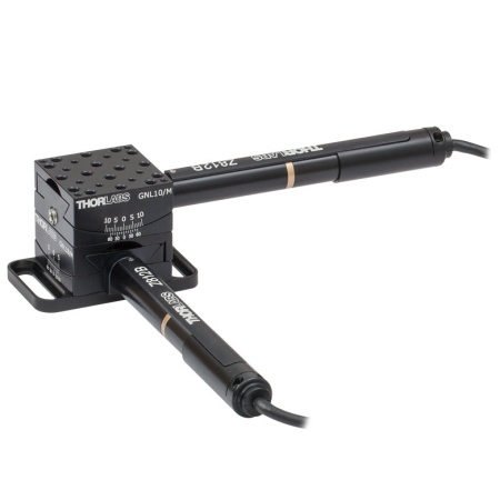 GNL20/M-Z8 - Моторизированный двуосный гониометр, расстояние до точки вращения: 25.4 мм, метрическая резьба, Thorlabs GNL20/M-Z8 - Моторизированный двуосный гониометр, расстояние до точки вращения: 25.4 мм, метрическая резьба, Thorlabs